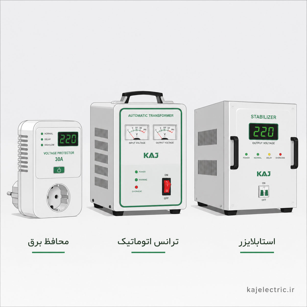 تفاوت محافظ ولتاژ، ترانس اتوماتیک و استابلایزر